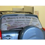Custom Adhesive Vinyl One Way Vision Perforated Car Window Sticker Wholesale