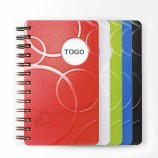 Großhandel angepasst hoch-Ende harte Abdeckung PU Notebook mit elastischem Band Spiral Notebook b5