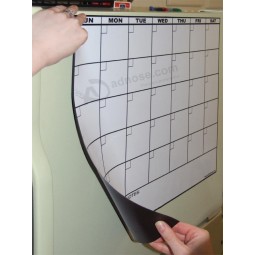 Billig kundenspezifischer Qualität diy trockener Löschenmonatsmagnetkühlraumkalender Großverkauf