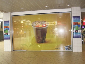 эко-дружественная самоклеящаяся перфорированная стеклянная пленка в одностороннем виде для рекламы дешевой оптовой торговли