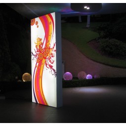 Double Sided Freestanding Light Boxes with Seg Tension Fabric