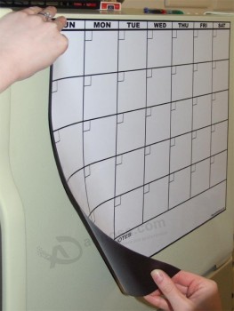 Barato personalizado diy seco apagar calendários geladeira magnética mensal por atacado