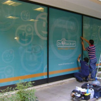 Perforated Vinyl Sticker One Way Vision for Outdoor