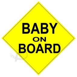 Factory Price Custom Reflective Baby on Board Car Magnetic Sign Wholesale