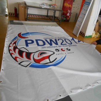Professionele polyester stof banner eco solvent stof banner goedkope groothandel