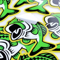 Hoge kwaliteit custom art papier glas gestanst stickers aanpassen gestanst logo stickers goedkope groothandel
