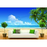 Billige benutzerdefinierte Wandbild Tapete Wandbild Schlafzimmer Wohnzimmer Sofa Tapete, Pfau Wandbild Großhandel