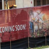 Outdoor Advertising See Through Mesh Banner, Street Pole Advertising Street Banners