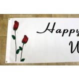 Personalisierte alles Gute zum Geburtstag Polyester Stoff Banner Großhandel