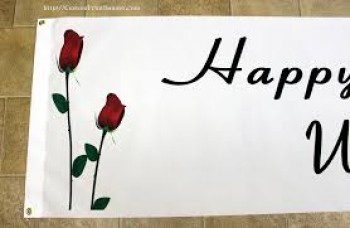 Gepersonaliseerde gelukkige verjaardag polyester banner groothandel
