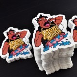 Grote maat op maat satijn papier sticker groothandel afdrukken