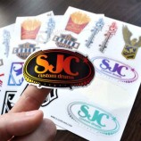 Benutzerdefinierte gedruckt Vinyl Aufkleber, gestanzte Kuss schneiden Aufkleber Großhandel