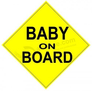Custom Reflective Baby on Board Car Magnetic Sign Wholesale