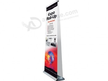 Barato banner de vinilo personalizado premium retráctil roll up stand banners al por mayor