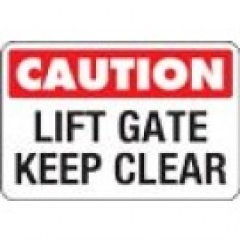 Aangepaste voorzichtigheid lift poort houden duidelijke vrachtwagen sticker reflecterende banner goedkope groothandel
