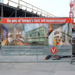 Banners de cor cheia custom açambarcamento bandeira de malha de vinil barato por atacado