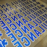 ダイカット反射ステッカー印刷自己接着反射文字ステッカー安い卸売