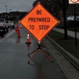 Custom Printing Caution Frequent Stops Truck Decal Reflective Banner Factory