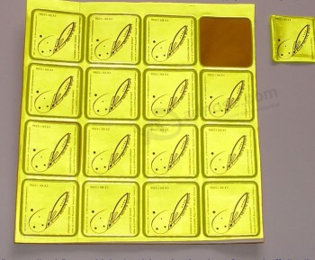 Hot koop waterdicht herbruikbare geel reflecterende vinyl sticker vel groothandel