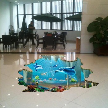 Full Color Printing Floor Sticker, Anti-Slip Floor Sticker