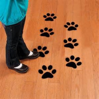 Full Colour Paw Print Floor Decals Stickers Wholesale