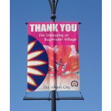 Prezzo di fabbrica personalizzato full color street light pole bifacciale banner personalizzati