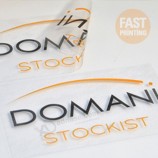 Car Window Transparent Static Cling Sticker Without Adhesive Custom