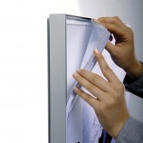 Goedkope custom frameloze stoffen display aluminium profielen hoek frame voor banner