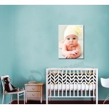 Stampa fotografica su tela personalizzata, annuncio foto bambino, baby girl o baby boy wall art, baby foto wall stampa su tela all'ingrosso personalizzato