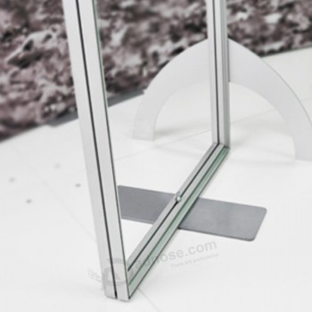 Gratis-Pantalla de marco de banner de tela de aluminio de pie personalizado