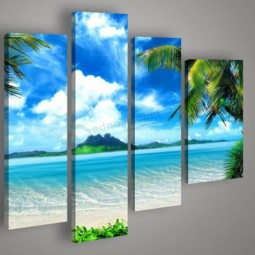 Dropship arte de impresión de lienzo paisaje natural barato con fotos personalizadas