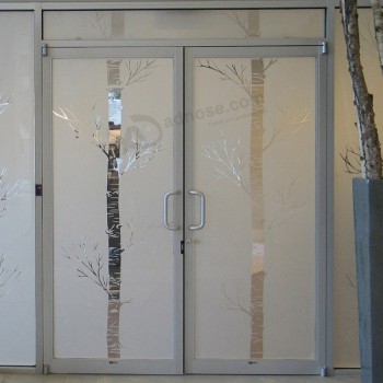 Frosted vinyl privacy film voor groothandel in glazen kantoordeuren
