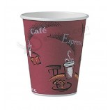 Wholesale customized top quality Single Wall Cups, Ice Cream Paper Cups with Lids