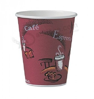 Wholesale customized top quality Single Wall Cups, Ice Cream Paper Cups with Lids