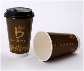 Wholesale customized top quality Double-Layer Hollow Cup, Heat Insulation Hot Cup 12 Ounces