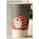 Wholesale customized top quality Disposable Paper Cups Environmental Printing Ink, Paper Cup for Christmas