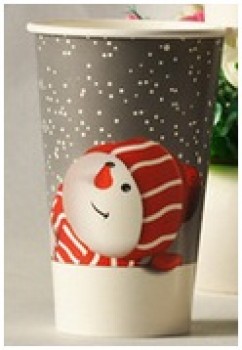 Wholesale customized top quality Disposable Paper Cups Environmental Printing Ink, Paper Cup for Christmas