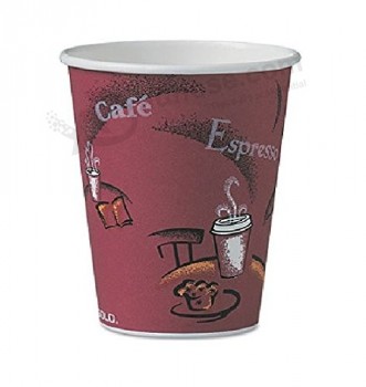 도매 주문을 받아서 만들어진 최고 품질의 단일 벽 컵, 뚜껑이있는 아이스크림 종이 컵