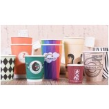 Wholesale customized top quality Offset Printing Watermark Paper Cups, EU Certificate Paper Cups
