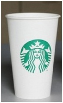 卸売カスタマイズされた最高品質のqs紙コップ, 12/16/22 オズの白いカードの紙のコーヒーカップ