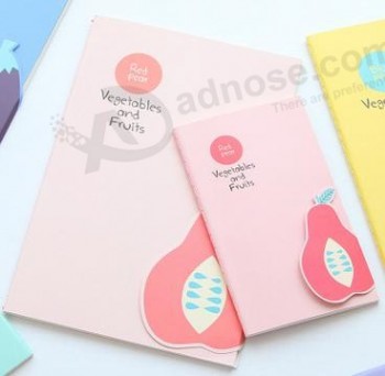 Wholesale customized top quality Stationery Fruit Cover Diary Notebook