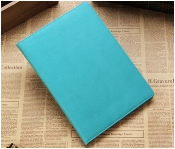 Wholesale customized top quality 25k Paperback Notepad, Blue Leather Cover Notebook