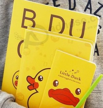 Wholesale customized top quality Lovely Yellow Notebook, Diary Notebook. Soft Cover PU Leather Notebook