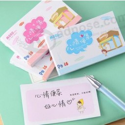 Wholesale customized top quality Lovely Memo Pad, Cartoon &Creative Pad for Christmas Day