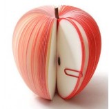 оптовые подгонянные верхние качества 3d плоды сформировали липкие примечания, примечания стикера яблока дня рождества