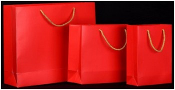 оптовый подгонянный мешок подарка подарка высокого качества радостный, мешок бумажного мешка среднего размера