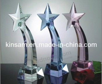 2017 Wholesale customized high-end Antique Colour Crystal Star Trophy as Souvenir