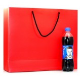 Wholesale customized top quality Garment Red Paper Bag for New Year, Portable Gift Carrier Bags