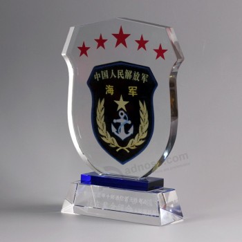 Wholesale customized high-end Crystal Glass Trophy Craft for Souvenir with cheap price