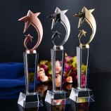 Wholesale customized high-end Glass Awards, Crystal Trophy Business Gifts Start Trophy